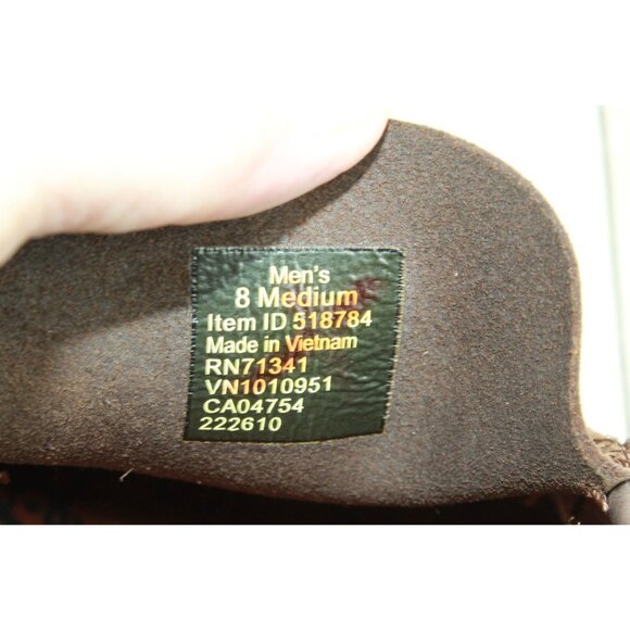 LL Bean Kennebec Men's Brown Leather Slip On Anti Odor Casual Shoes Size 8 M - Picture 8 of 9